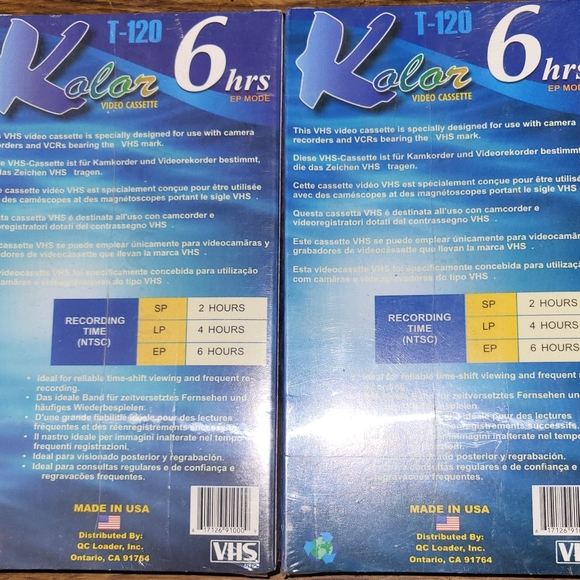 Set of blank VHS tapes - Picture 2 of 2